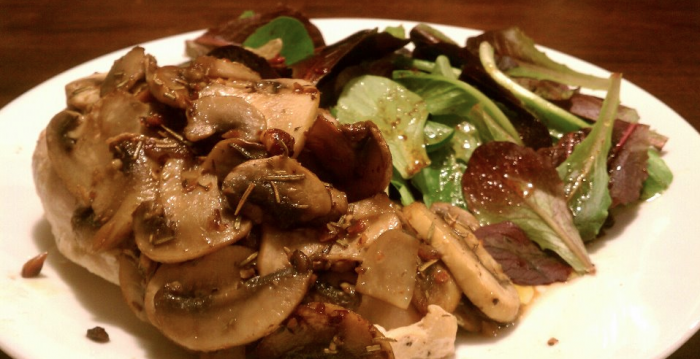 Chicken with Mushroom and Rosemary Glaze