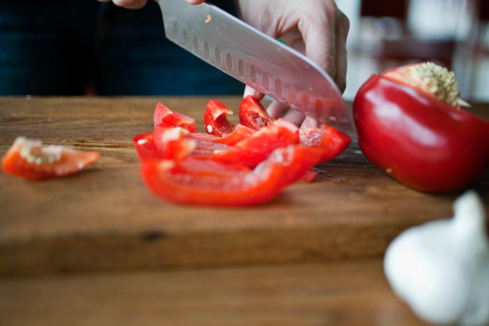 Roasted Pepper & Sausage Omelet