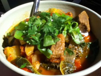 Beef and veggie chili