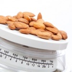 Almonds on a scale