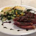 grass fed steak and eggs breakfast