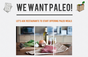 wewantpaleo.com front page