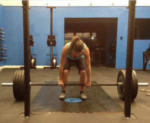That's me getting psyched for a dead lift