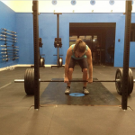 That's me getting psyched to dead lift.